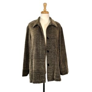 Sag Harbor VTG Light Jacket‎ Brown Size 16 Button Up